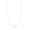 14k gold personalized Letter D necklace, handcrafted in NYC, yellow/white/rose, custom 18-24 inch chain lengths