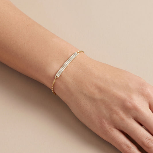 Pave Diamond ID Bracelet