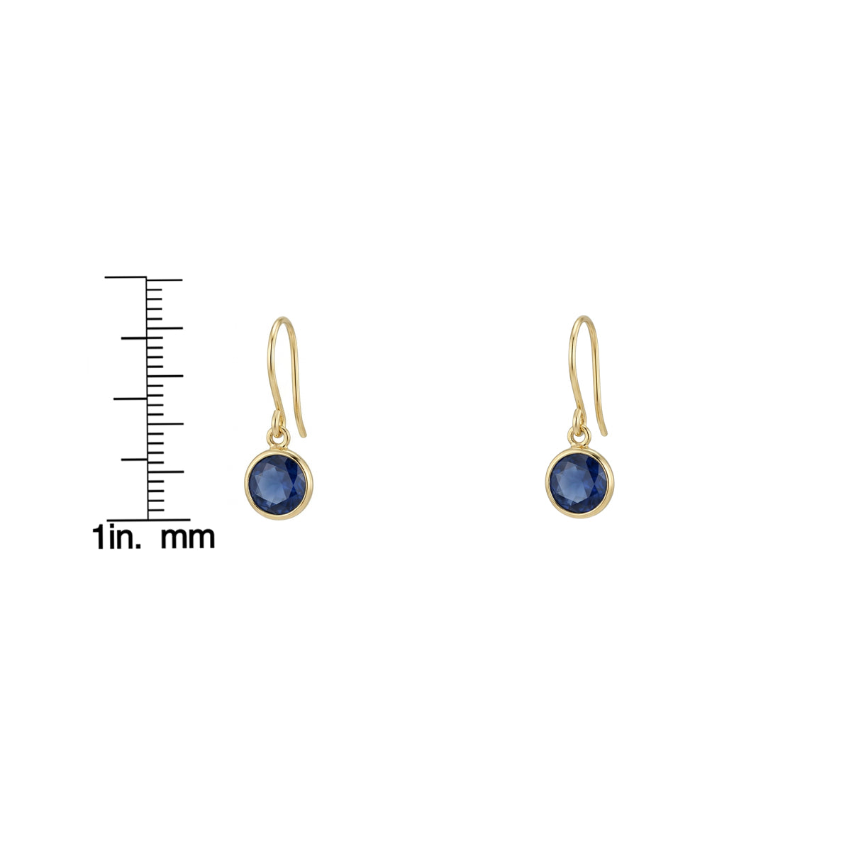 The Sapphire Orb Drop Earrings