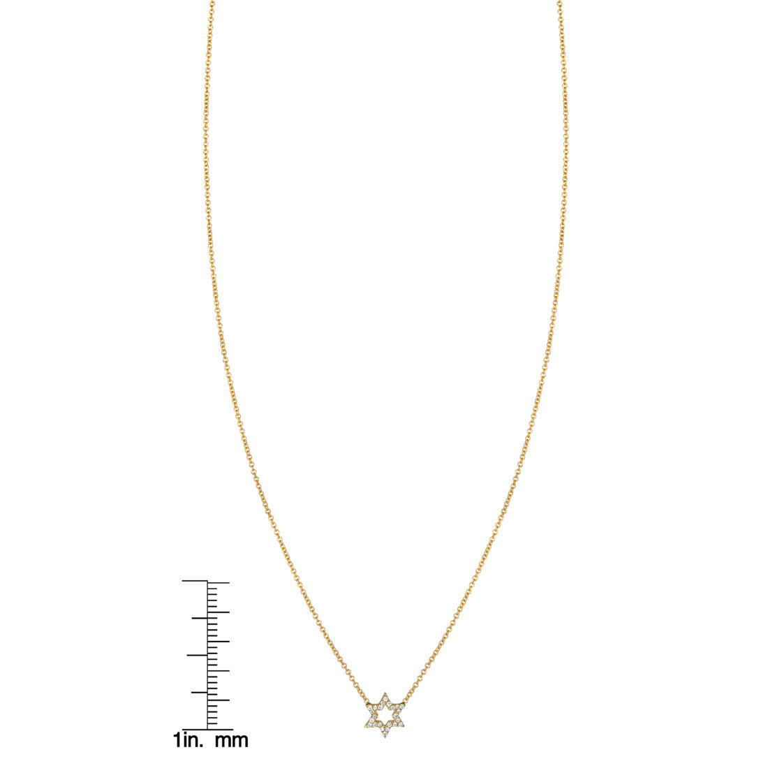Elegant diamond Star of David necklace by Phoenix Roze, delicate pendant on fine chain