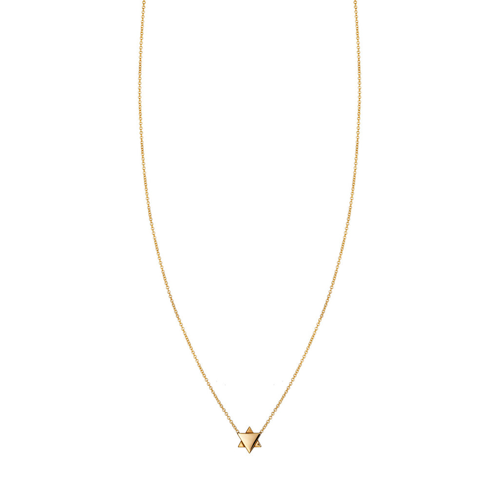 Gold Jewish Star Necklace