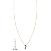 Phoenix Roze gold musical note pendant with black diamond, elegant necklace for music lovers