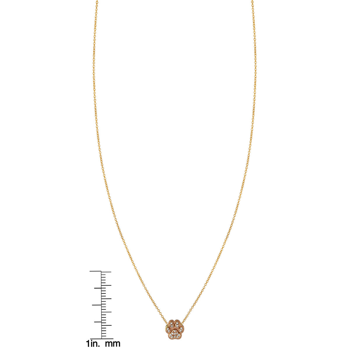 Handmade New York City dog paw pendant necklace by Phoenix Roze