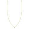 Phoenix Roze 14k gold Letter B initial necklace, handcrafted in NYC, personalized dainty pendant on a delicate chain
