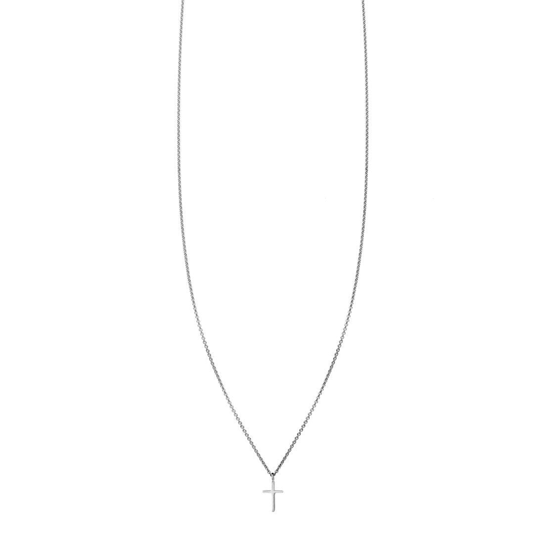 Sterling Silver Tiny Cross Necklace