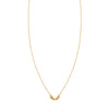14k gold small angel wings necklace with detailed feathers, delicate and celestial, available in yellow, rose, or white gold