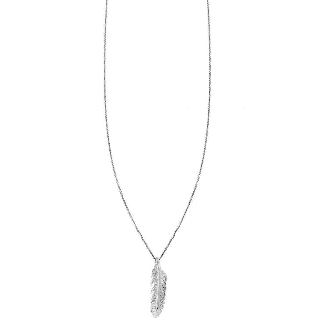 Sterling Silver Feather Necklace – Elegant, Handcrafted Charm