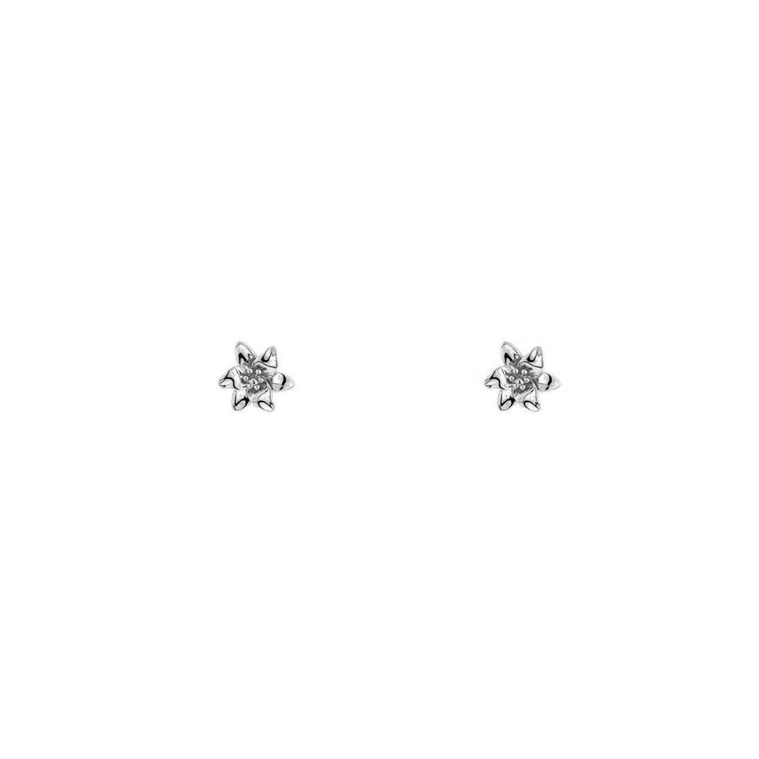 Sterling Silver Venus Flower Stud Earring