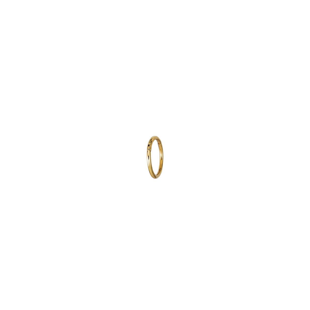 12mm 14k gold pavé diamond huggie hoop earring, sold individually and perfect for stacking