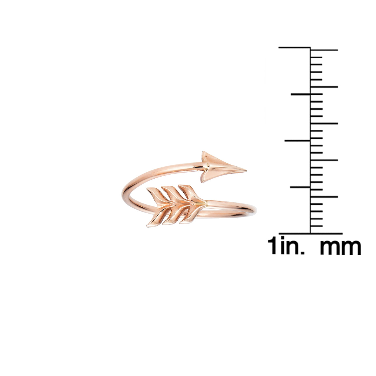 Delicate 14k gold arrow ring - minimalist stacking jewelry, handcrafted elegance by Phoenix Roze