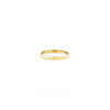 Timeless 2 mm 14K gold band—delicate, flat, thin, and stackable ring for everyday wear or as a minimalist wedding band.