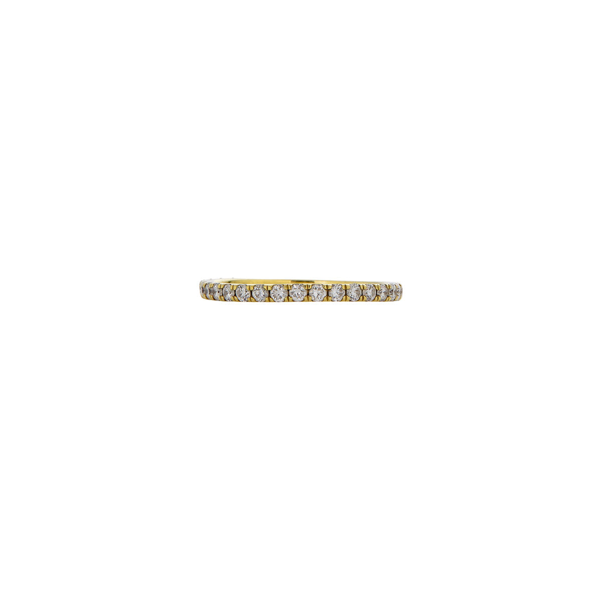 2pt diamond gold eternity band