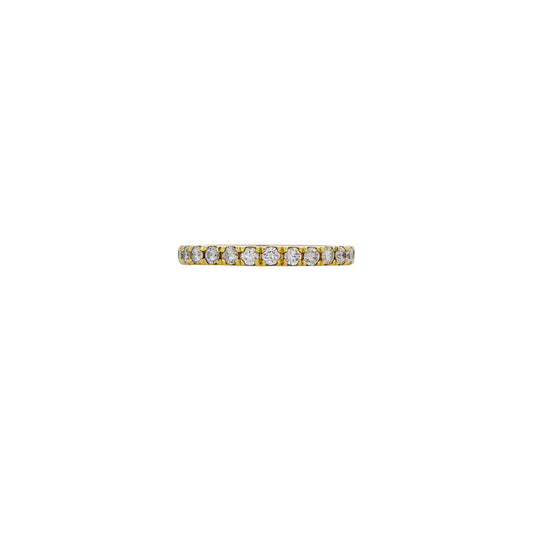 3pt diamond 14K gold eternity band, 0.78ct, classic sparkling wedding ring to stack with your set
