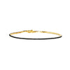 0.75 carat black diamond eternity bracelet with locking safety clasp in 14k white, rose, or yellow gold