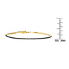 Phoenix Roze black diamond eternity bracelet with ruler for size reference