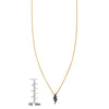 black diamond gold lightning necklace with ruler_169142d2 0861 459b a247 e6824207a50b