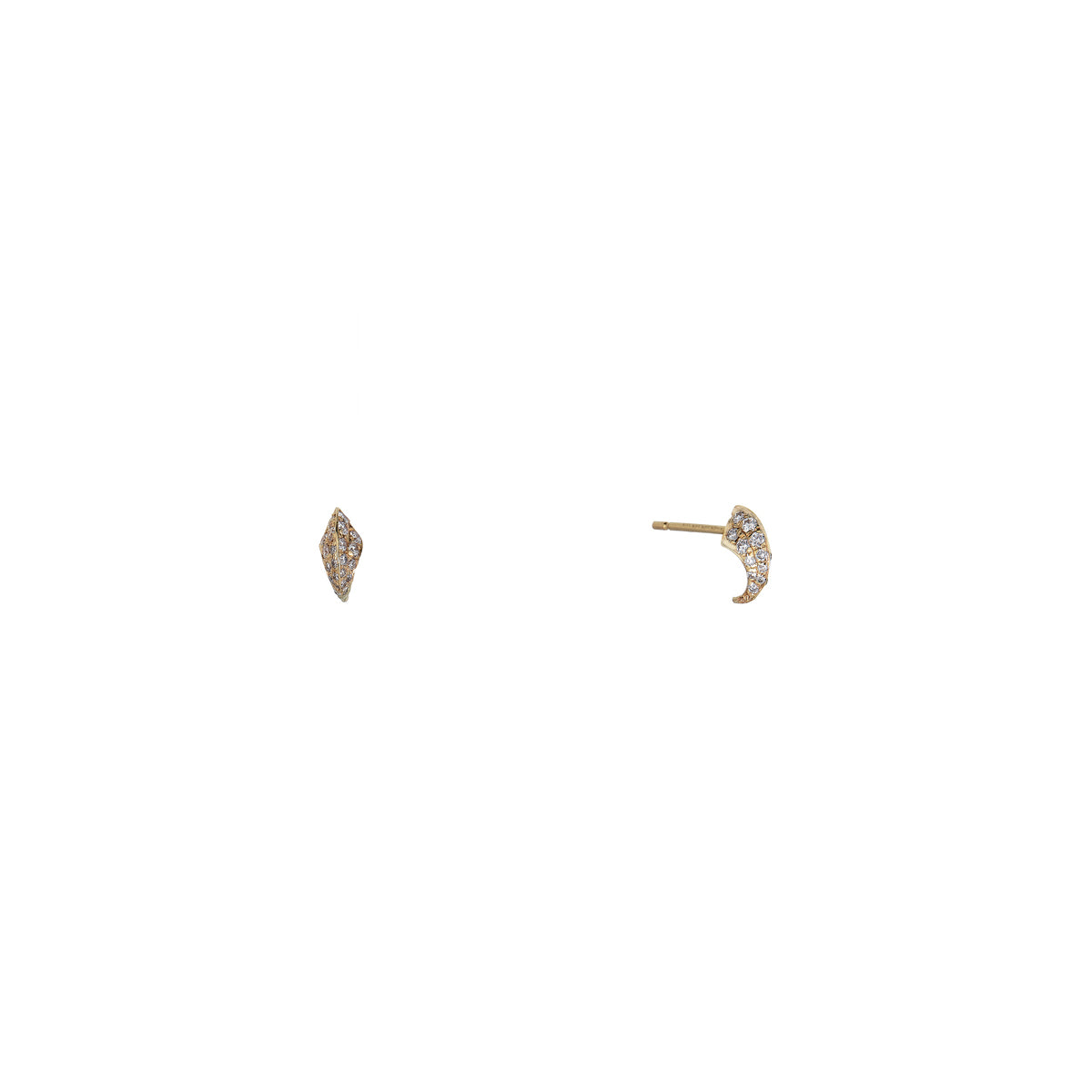 Cat's Claw stud earrings by Phoenix Roze – sleek claw-shaped studs for a minimalist, edgy look