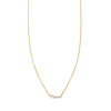 Solid 14K gold personalized signature necklace in rose, white, or yellow gold, handwritten script name jewelry