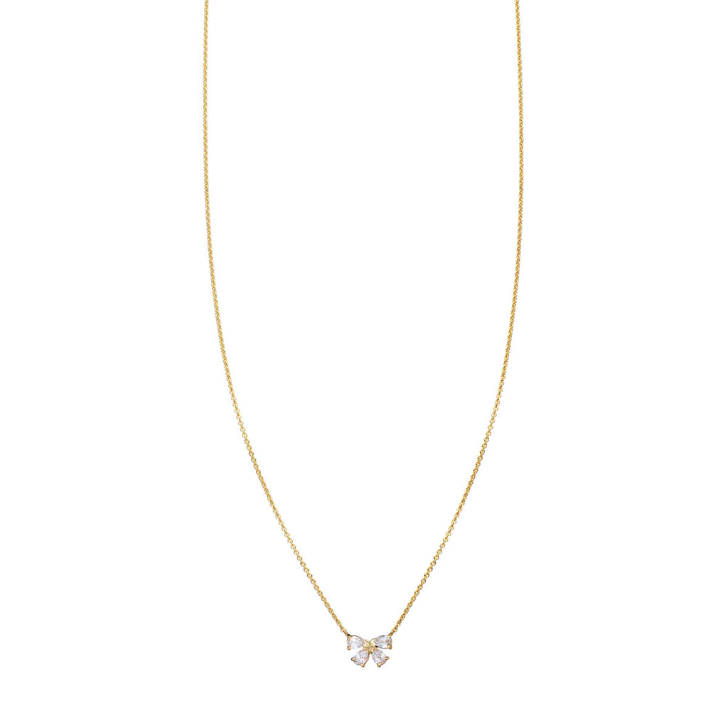 diamond bow necklace PRN 534 WD