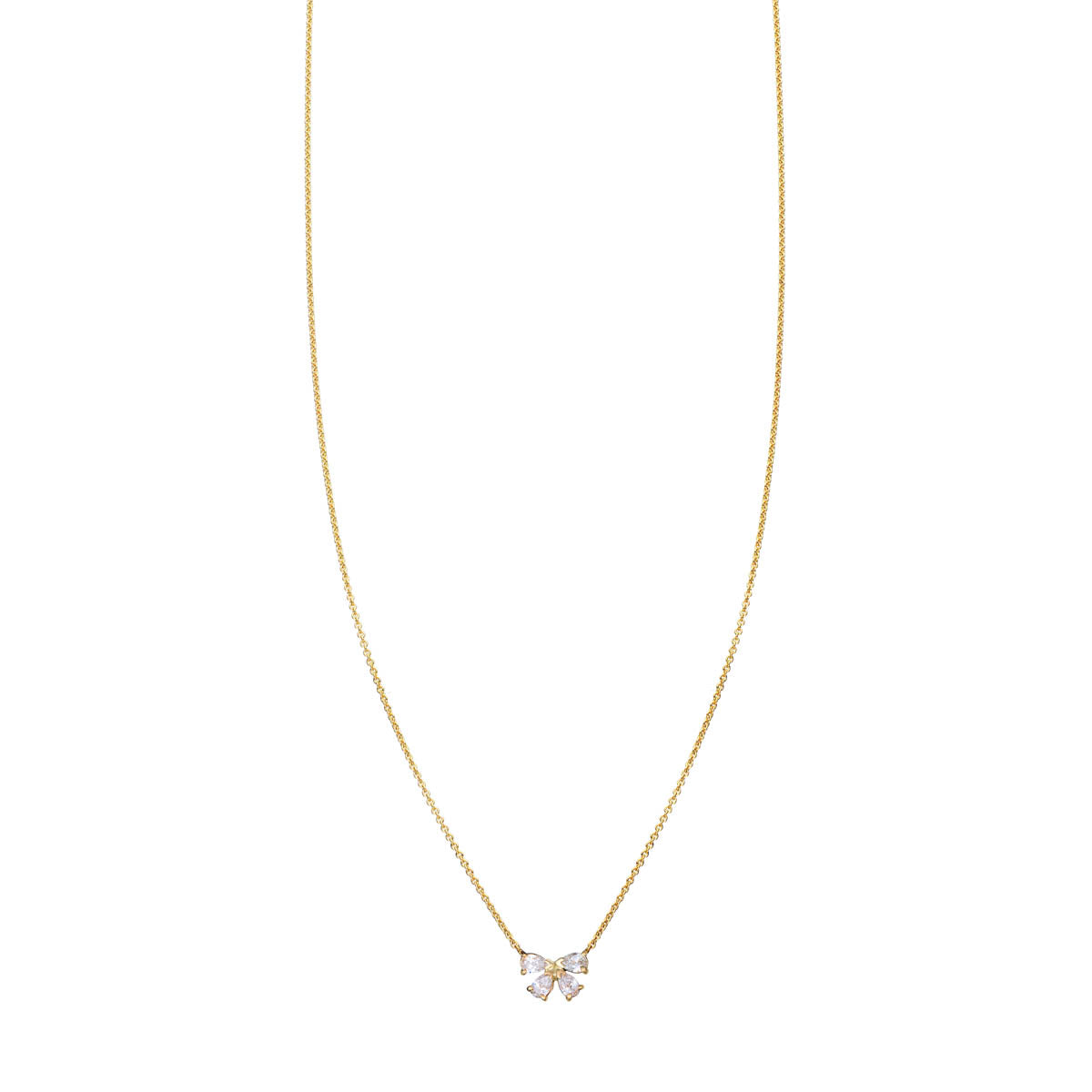diamond bow necklace PRN 534 WD