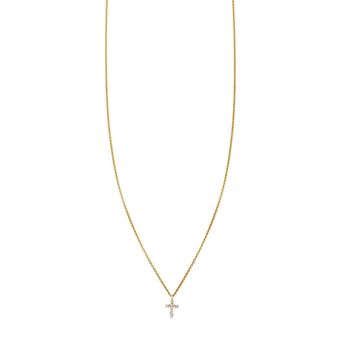 diamond tiny cross necklace prn 458 14wd