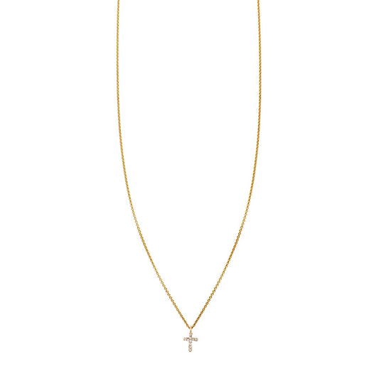 diamond tiny cross necklace prn 458 14wd