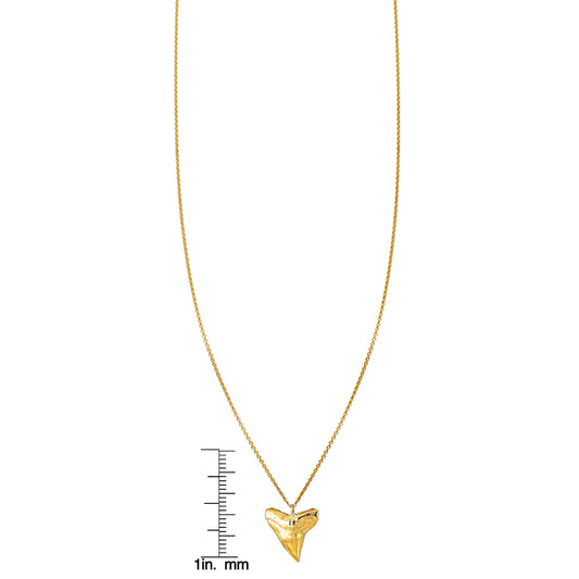 Gold Shark Tooth Necklace