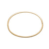 Gold and white diamond bangle bracelet, side view, elegant fine jewelry by Phoenix Roze.