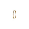half eternity baguette gold ring side view