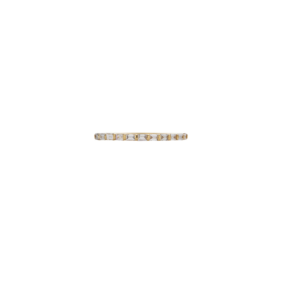 half eternity baguette gold ring