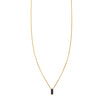 lapis lazuli inlaid tiny tag necklace PRN016 LAP