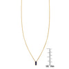 lapis lazuli inlaid tiny tag necklace PRN016 LAP_1