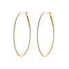18K gold large diamond pave hoop earrings, 43mm statement hoops, modern classic sparkle; also in 38mm and 18mm sizes