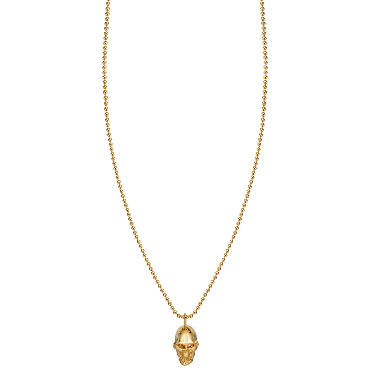 large gold skull necklace