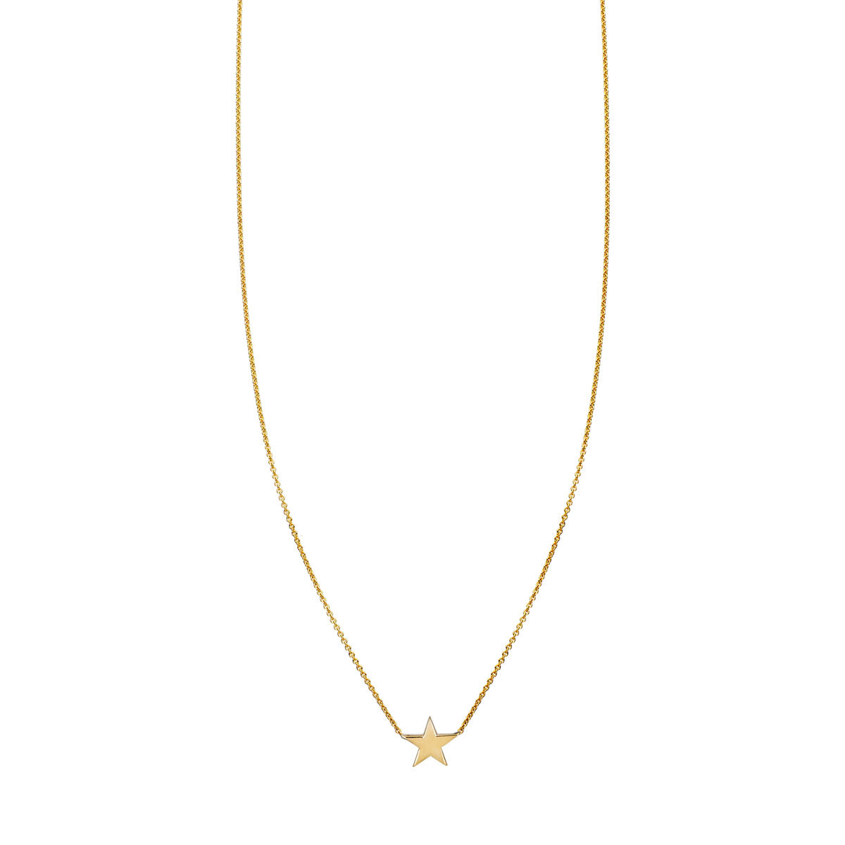 large gold star necklace