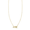Panther cat charm necklace in solid 14k yellow, white, or rose gold, protective pendant handcrafted in NYC
