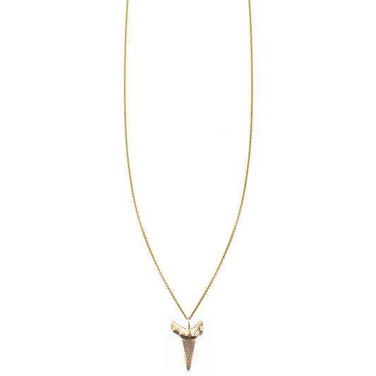 Seahorse charm necklace in solid 14k gold, handcrafted in NYC; ocean-inspired jewelry in yellow, white, or rose gold
