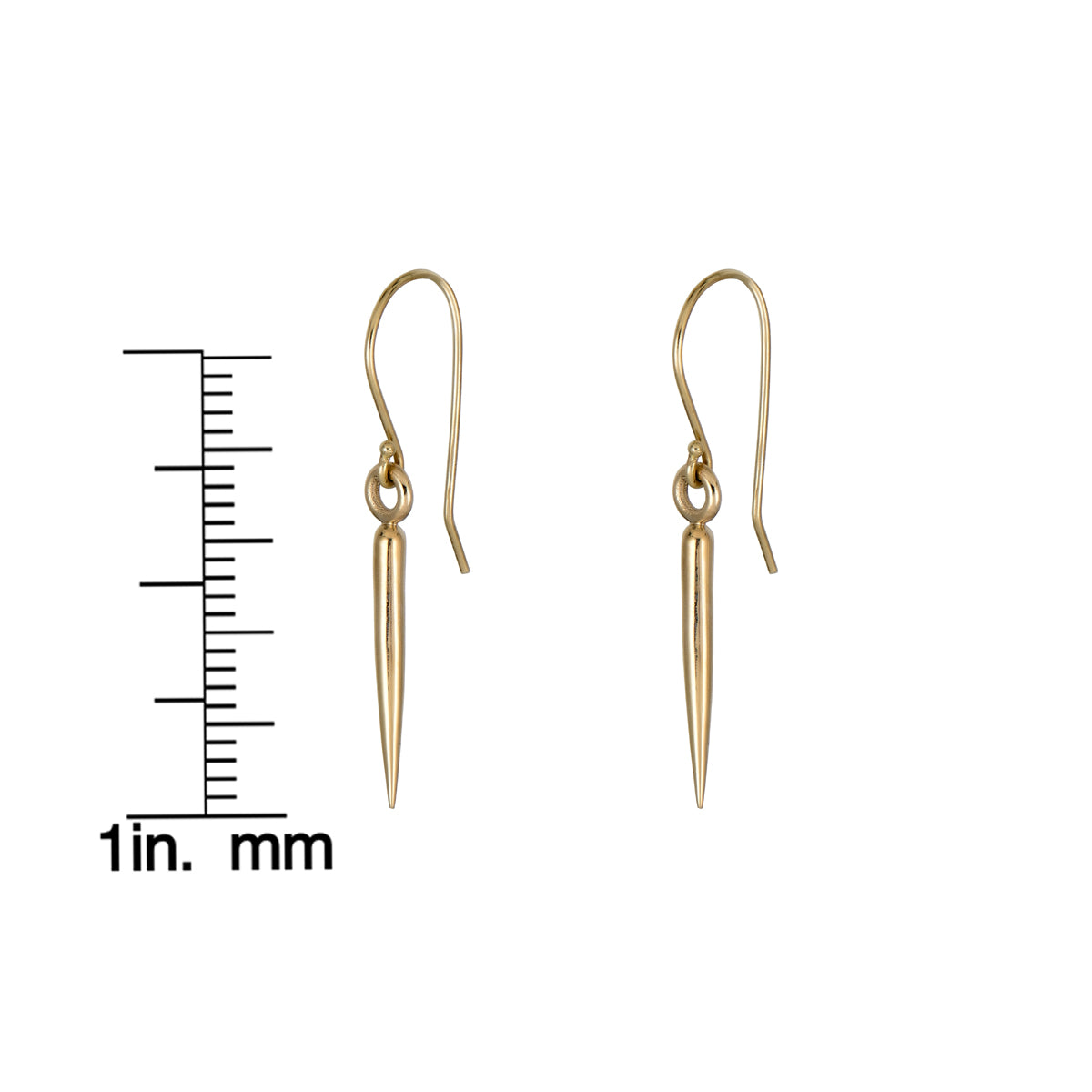 Small needle earrings, minimalist linear studs for everyday wear, delicate modern design