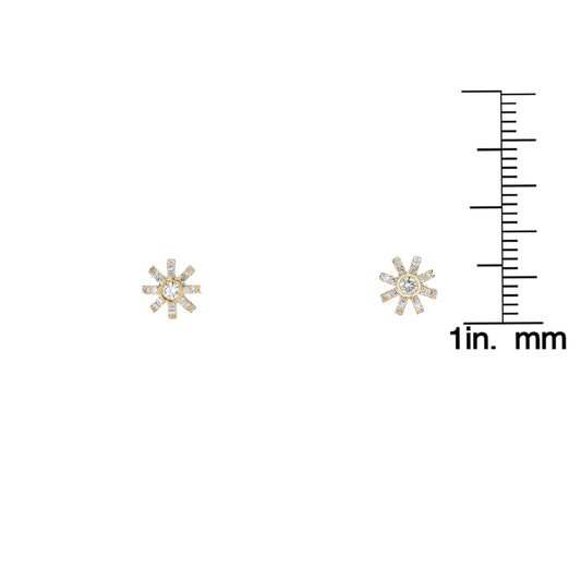 Sunburst Stud Earrings