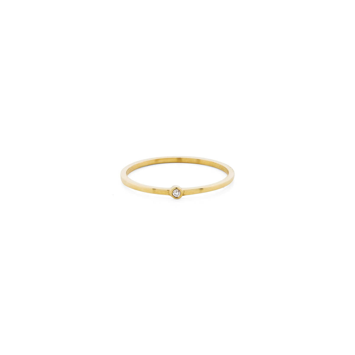 Thin stackable 14kt gold halo diamond band, delicate minimalist stacking ring with modern sparkle
