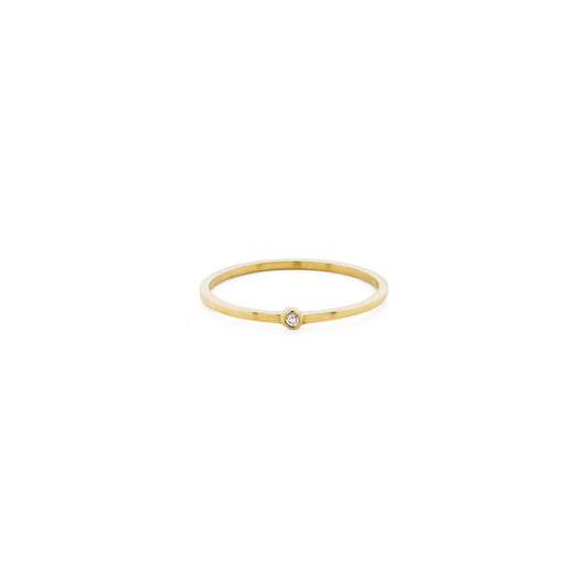 Thin stackable 14kt gold halo diamond band, delicate minimalist stacking ring with modern sparkle