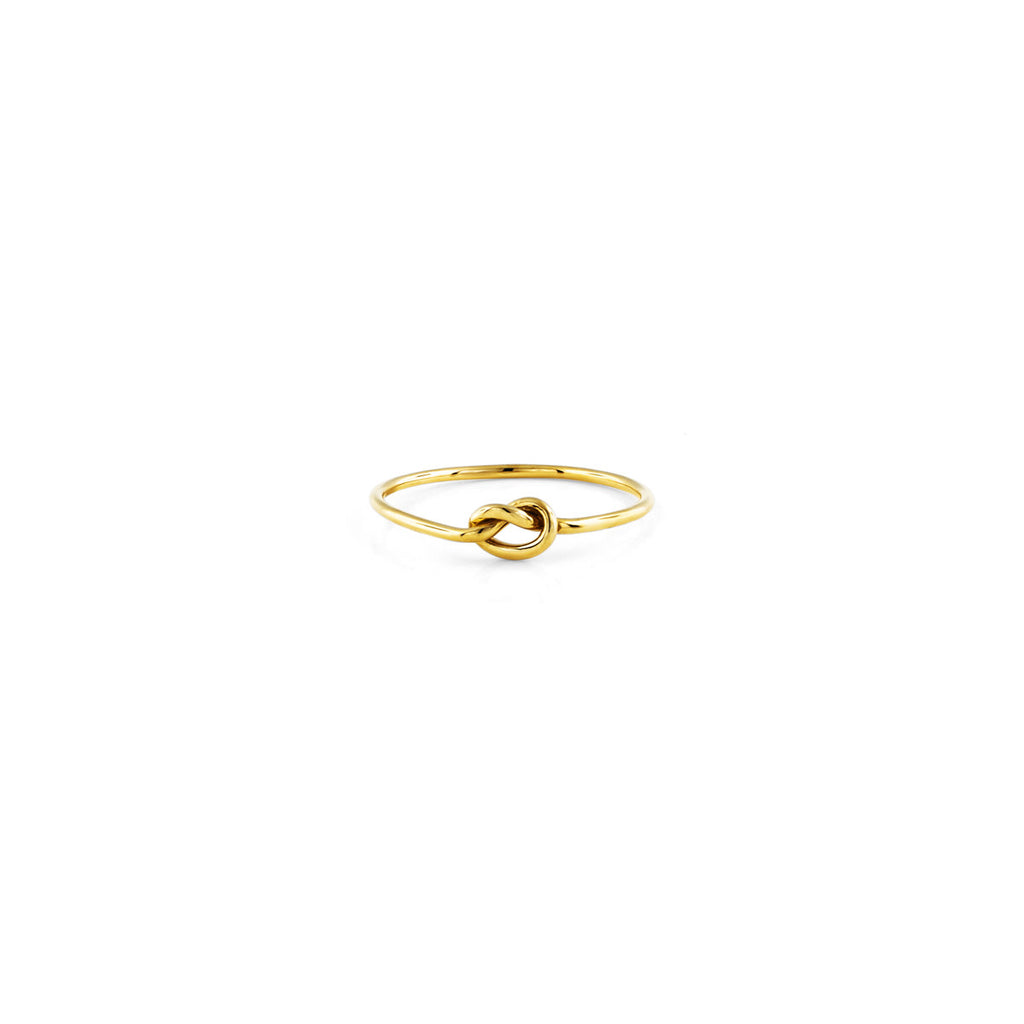 Tie the knot your way with this solid 14k gold love knot ring, handcrafted in NYC, a symbol of love, connection, and unity