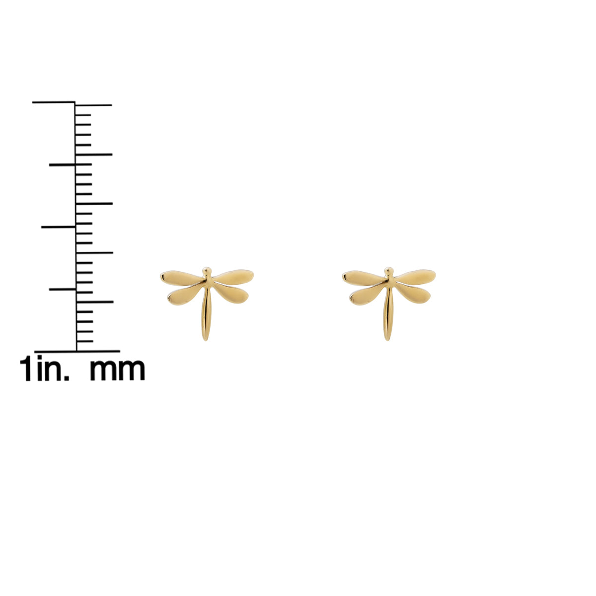 Tiny dragonfly stud earrings by Phoenix Roze - dainty insect studs for a whimsical, everyday look