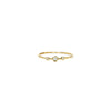 triple diamond gold halo ring PRR 098 WD