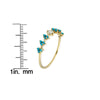 turquoise diamond laurel ring 2