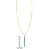 turquoise inlaid long bar  necklace a_1