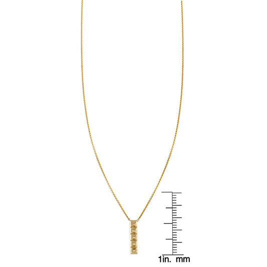 Vertical Spiked Bar Necklace
