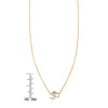 white diamond gold ohm necklace with ruler