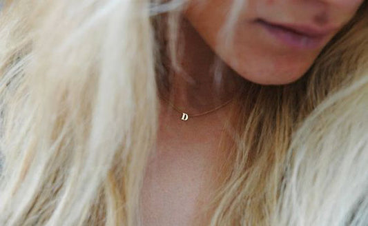 The Gold Initial Necklace Trend That Celebrities Love