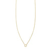 Diamond and Gold Initial Necklace